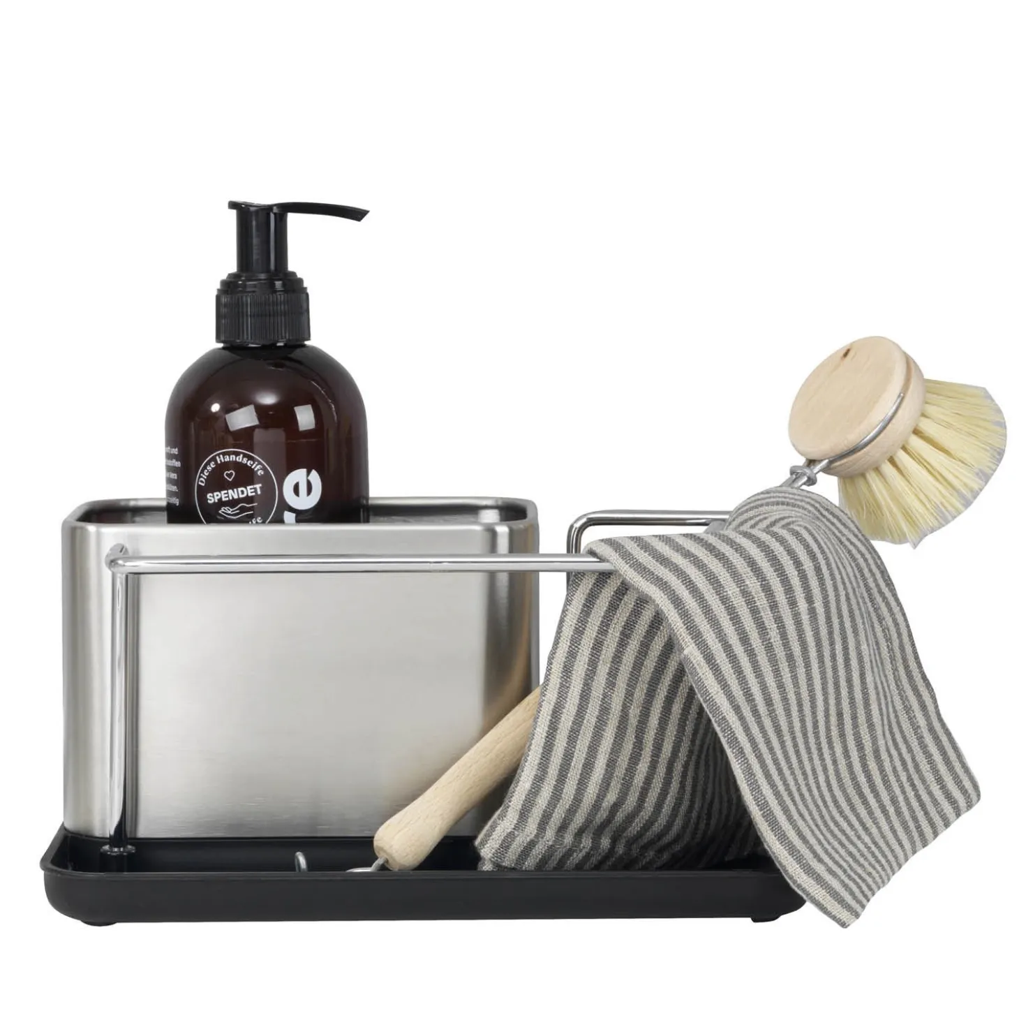 WENKO Spülorganizer Edelstahl Mod. Orio, Spülbecken-Caddy, rostfrei