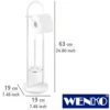 WENKO Stand WC-Garnitur Siena Weiß, aus Stahl