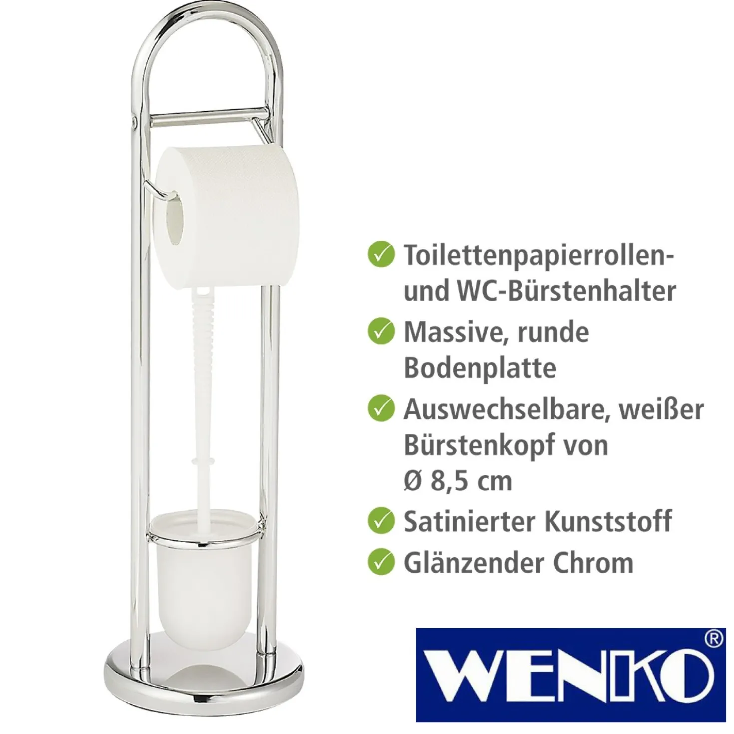 WENKO Stand WC-Garnitur Siena Chrom