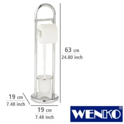 WENKO Stand WC-Garnitur Siena Chrom