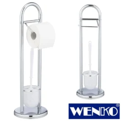 WENKO Stand WC-Garnitur Siena Chrom