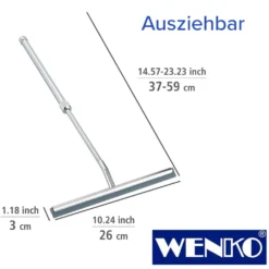 WENKO Teleskop Badezimmerwischer, Duschabzieher