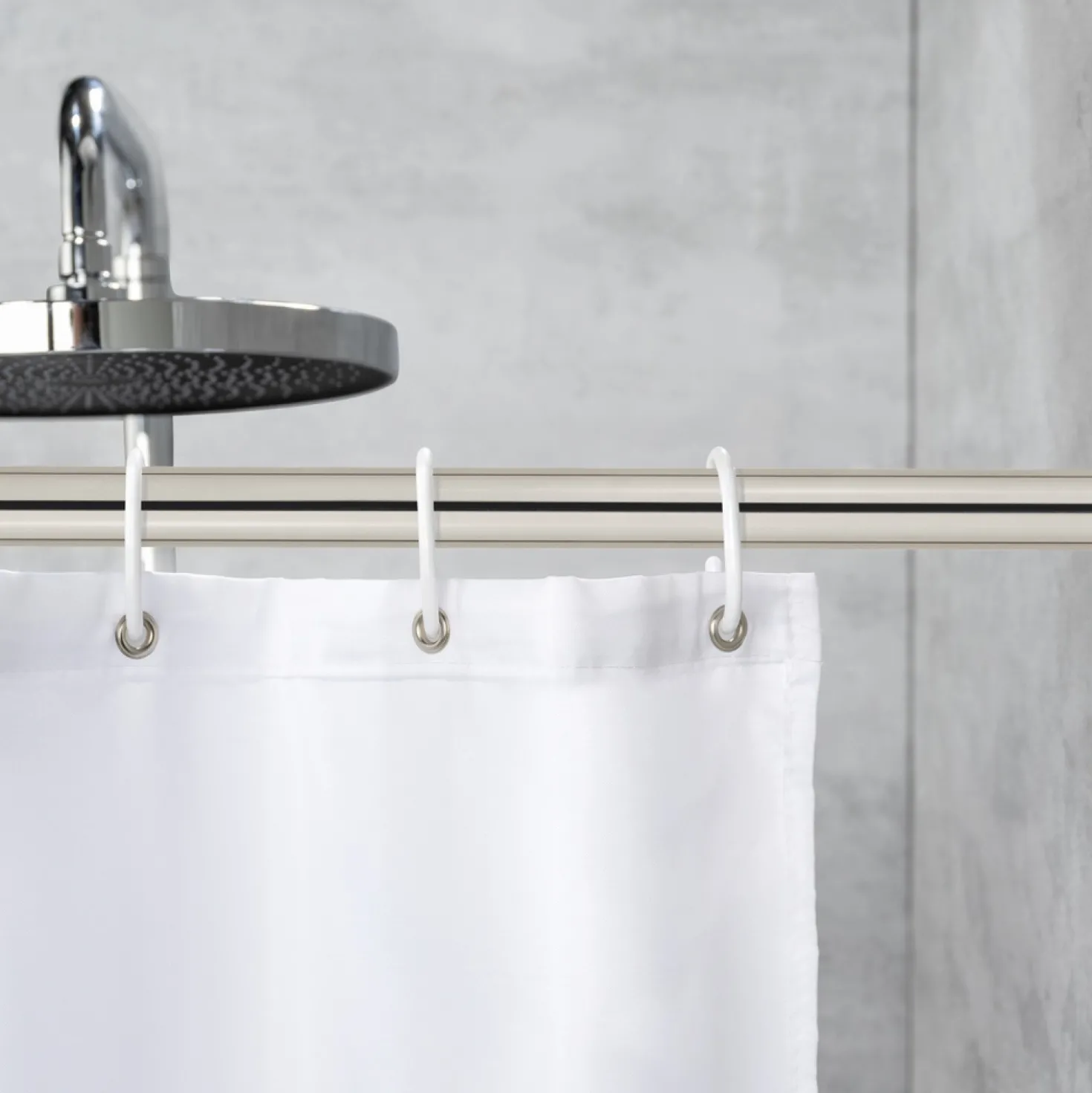 WENKO Teleskop-Duschstange "Luz" 70 - 115 cm aus Edelstahl