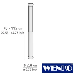 WENKO Teleskop-Duschstange