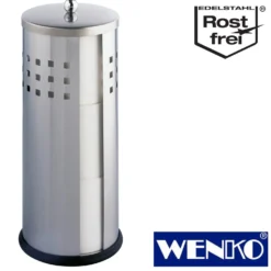 WENKO Toilettenpapier-Ersatzrollenhalter Ancona matt Edelstahl, rostfrei