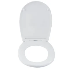 WENKO Toilettensitz Mod. Varoni, WC-Sitz mit Absenkautomatik, Schnellbefestigung, aus antibakteriellem, stabilem Duroplast