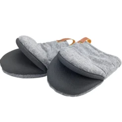 WENKO Topfhandschuhe Ada Mini Grau, Handflächen aus Neopren