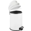 WENKO Treteimer Mod. Leman Easy Close Weiß 20 L, mit herausnehmbarem Einsatz