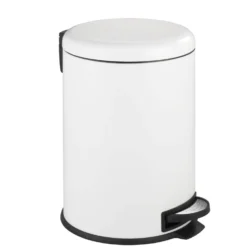 WENKO Treteimer Mod. Leman Easy Close Weiß 20 L, mit herausnehmbarem Einsatz