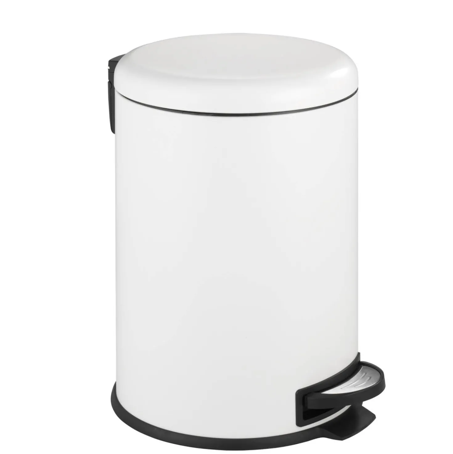 WENKO Treteimer Mod. Leman Easy Close Weiß 20 L, mit herausnehmbarem Einsatz