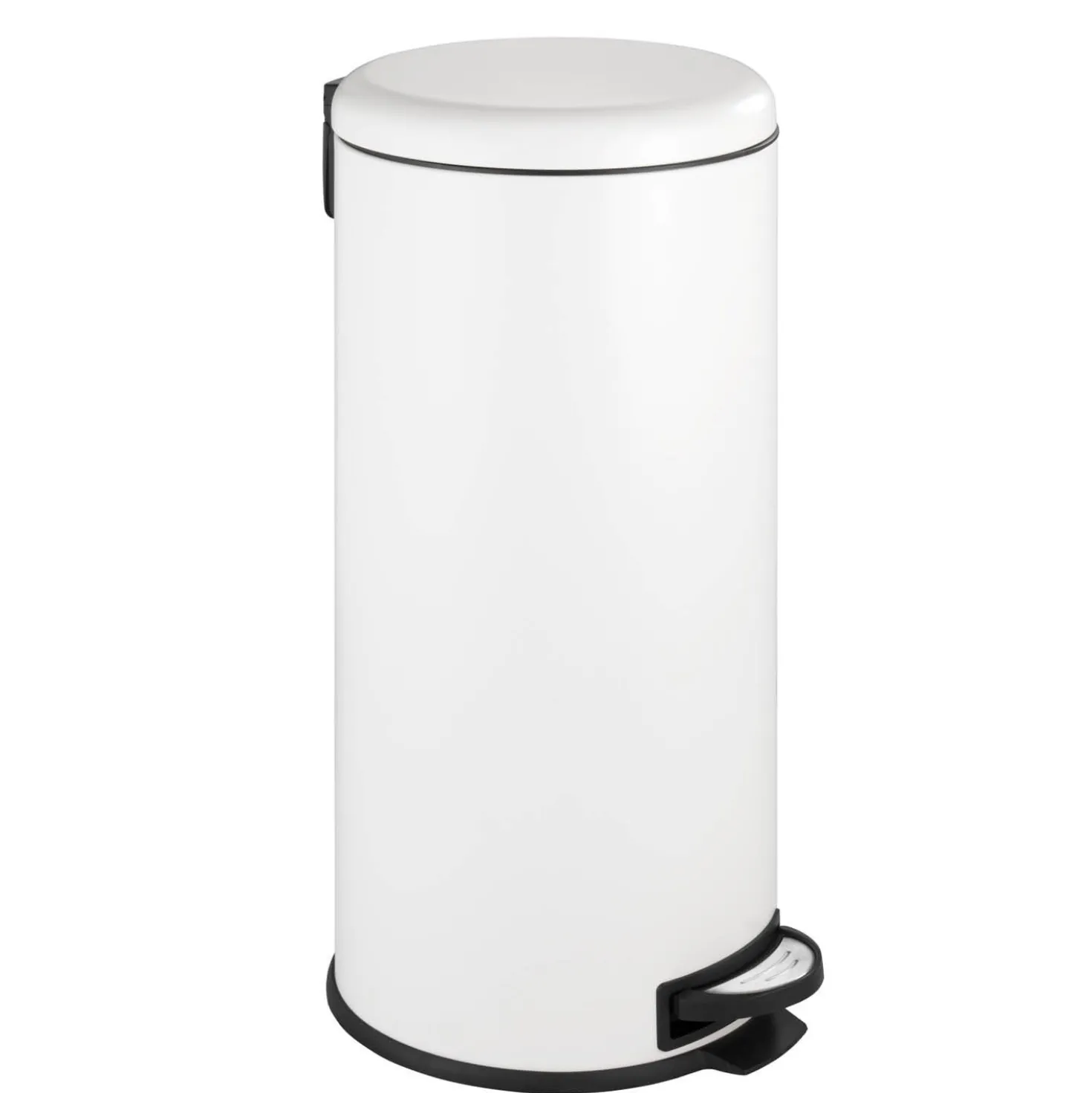 WENKO Treteimer Mod. Leman Easy Close Weiß 30 L, mit herausnehmbarem Einsatz