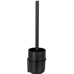 WENKO Turbo-Loc® WC-Garnitur Mod. Carpino Schwarz, Befestigen ohne Bohren