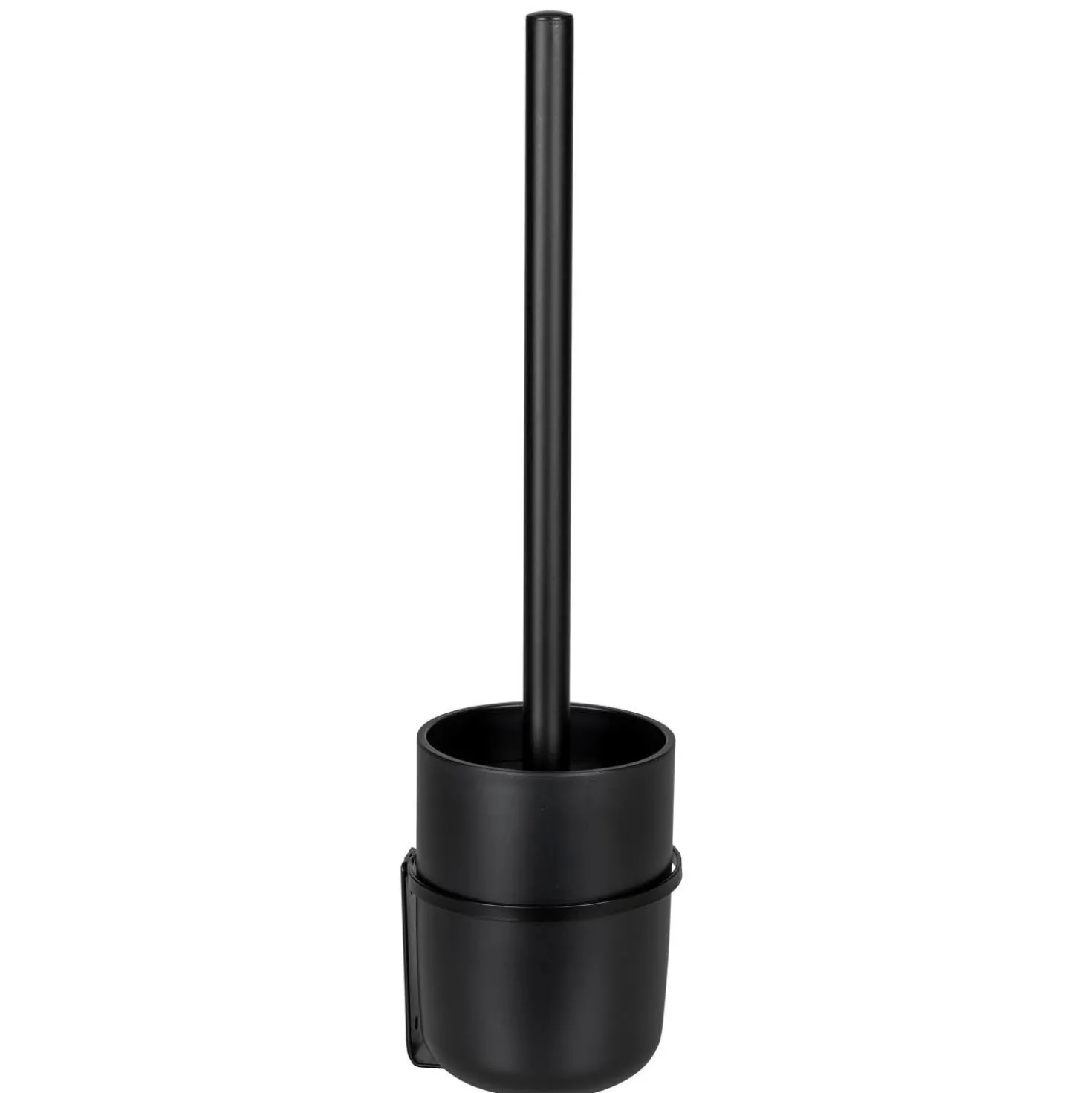 WENKO Turbo-Loc® WC-Garnitur Mod. Carpino Schwarz, Befestigen ohne Bohren