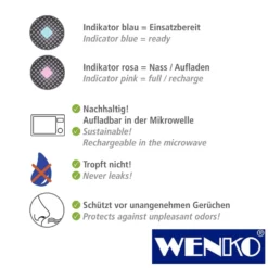 WENKO Universal-Entfeuchter 350g, 3er Set, mit Indikator