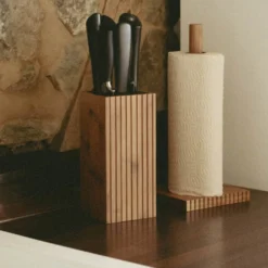 WENKO Utensilienhalter und Küchenrollenhalter Mod. Mera, 2-teiliges Set