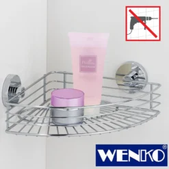 WENKO Vacuum-Loc® Eckablage Bari, Befestigen ohne bohren