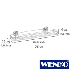 WENKO Vacuum-Loc® Maxiablage Milazzo, Befestigen ohne bohren