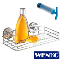 WENKO Vacuum-Loc® Wandablage 2er Set, Befestigen ohne bohren