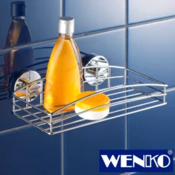 WENKO Vacuum-Loc® Wandablage 2er Set, Befestigen ohne bohren