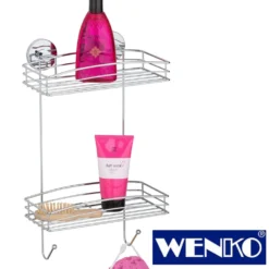 WENKO Vacuum-Loc® Wandregal 2 Etagen, Befestigen ohne bohren