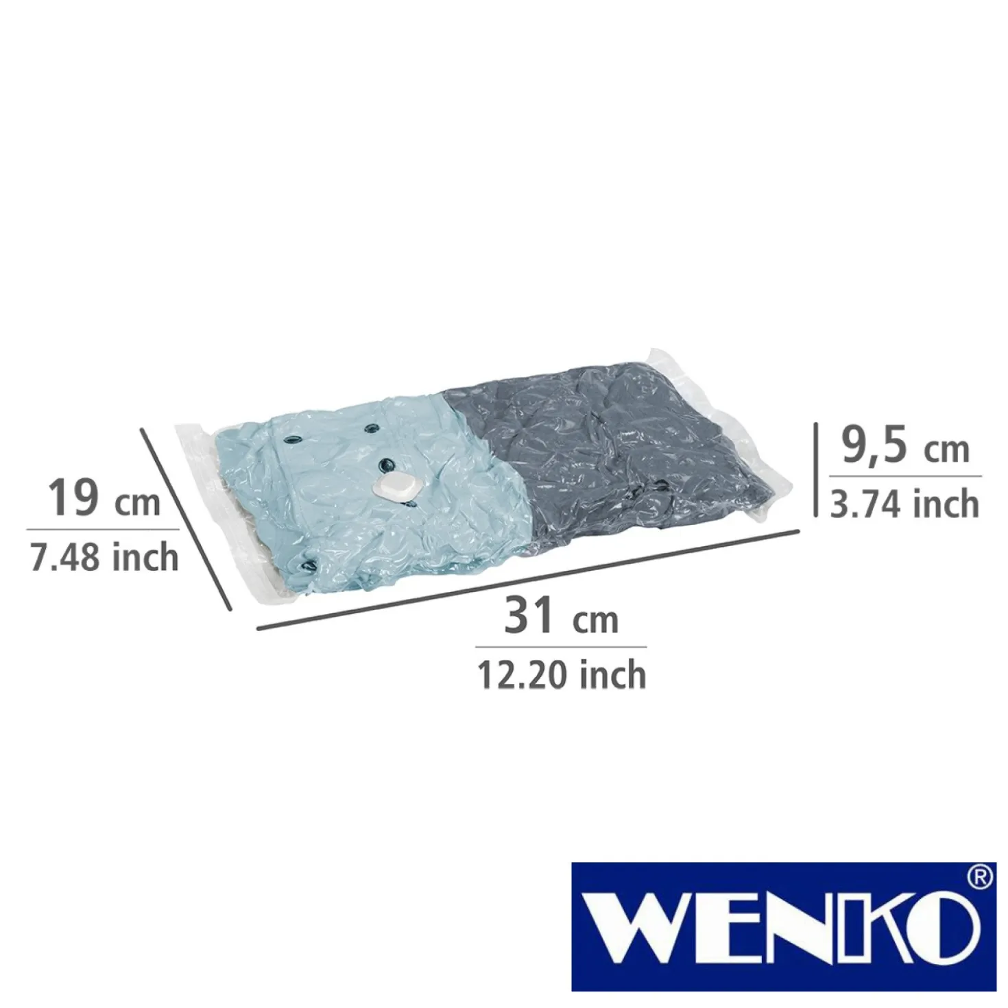 WENKO Vakuum Beutel Reise-Set 6-teilig, mit Pumpe