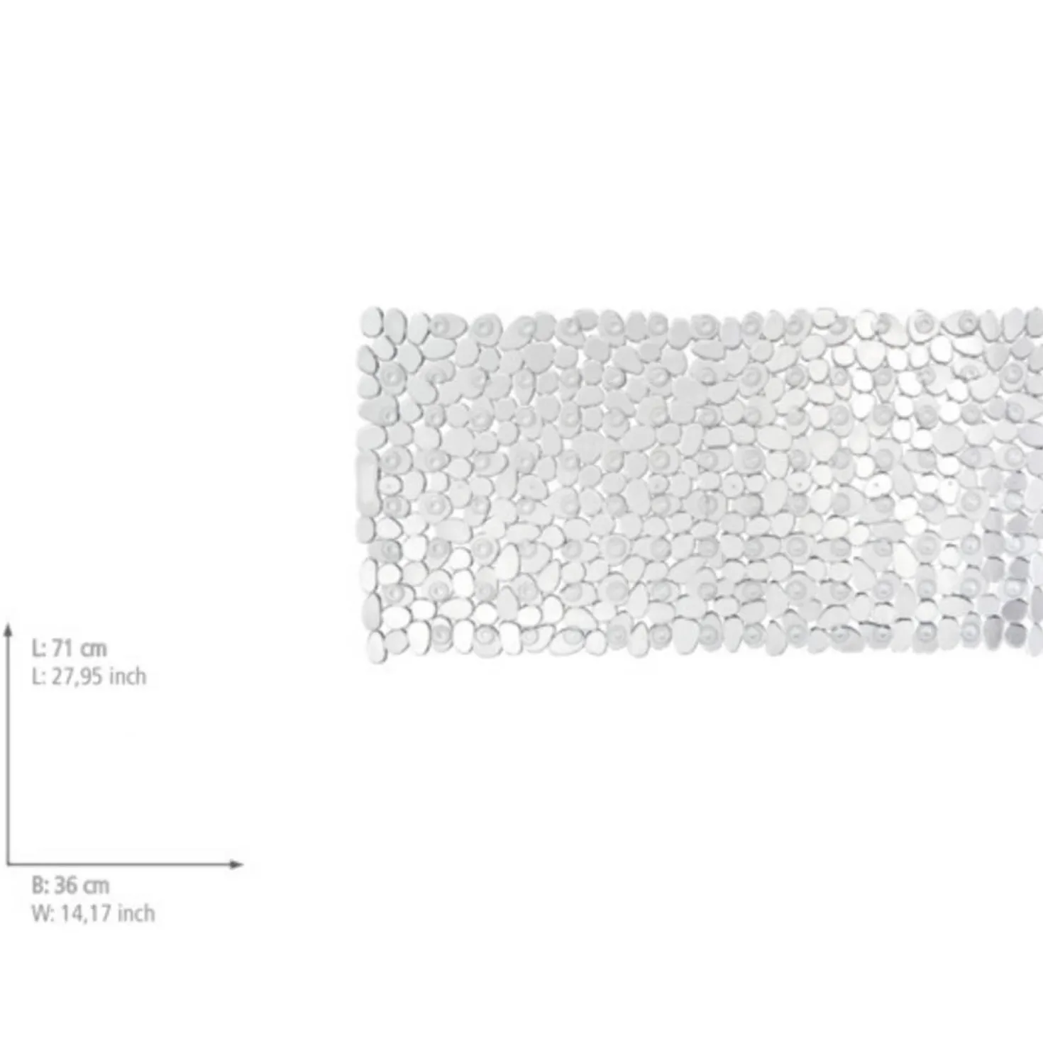WENKO Wanneneinlage Mod. Paradise Transparent, rutschsichere Oberfläche