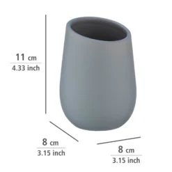 WENKO Waschtisch-Set "Badi" Grau, 2-tlg.