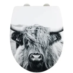 WENKO WC-Sitz Mod. Yak mit Hochglanz-Oberfläche, aus bruchstabilem Thermoplast