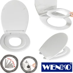 WENKO WC-Sitz Syros Family, Thermoplast, mit Absenkautomatik