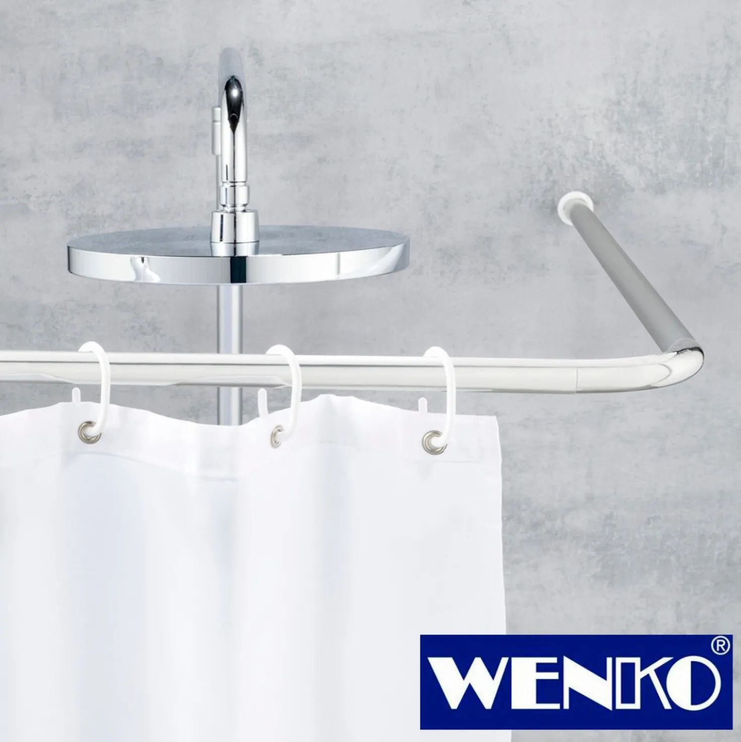 WENKO Winkelstange Universal Chrom, 20 mm