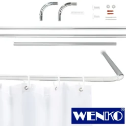 WENKO Winkelstange Universal Chrom, 20 mm