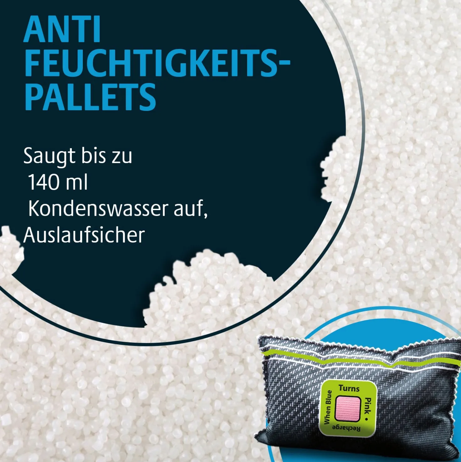 Wiederverwendbarer Auto-Entfeuchter mit Sättigungsanzeige, Victor Tools