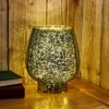 Windlicht mit LED-Lichterkette Eldo