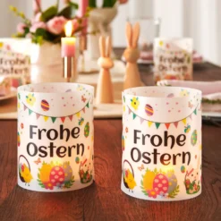 Windlicht Tischdeko Ostern 6er-Set Eldo