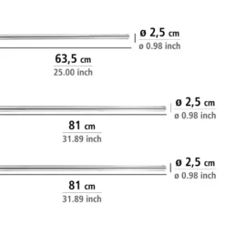 Winkelstange Universal extra stark Chrom WENKO