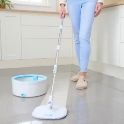 Wischmopp-System Spin-Mop mit Eimer und Frischwasser-System Clarsen