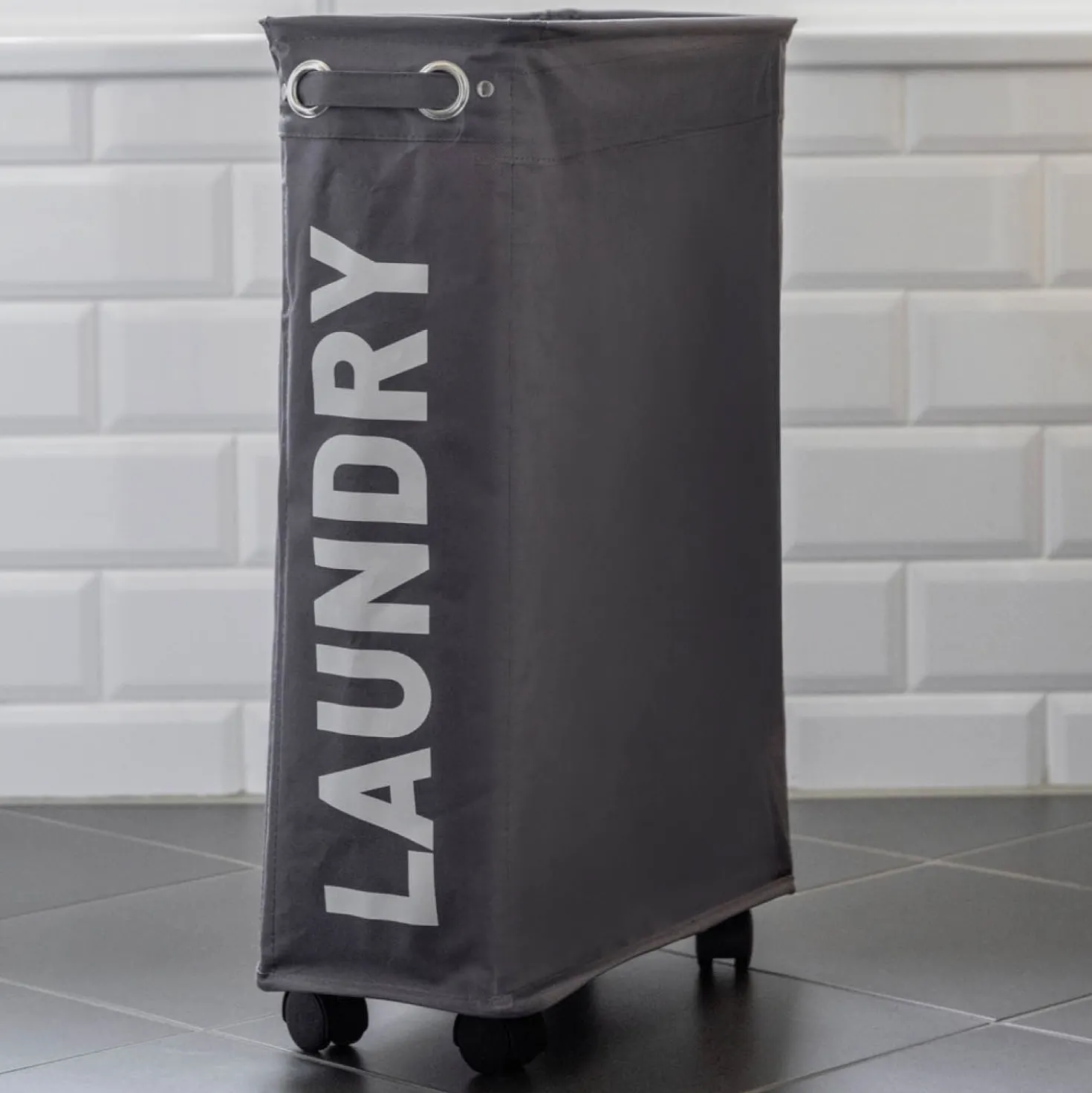 Wäschesammler Corno 43 l Grau WENKO