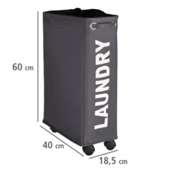 Wäschesammler Corno 43 l Grau WENKO