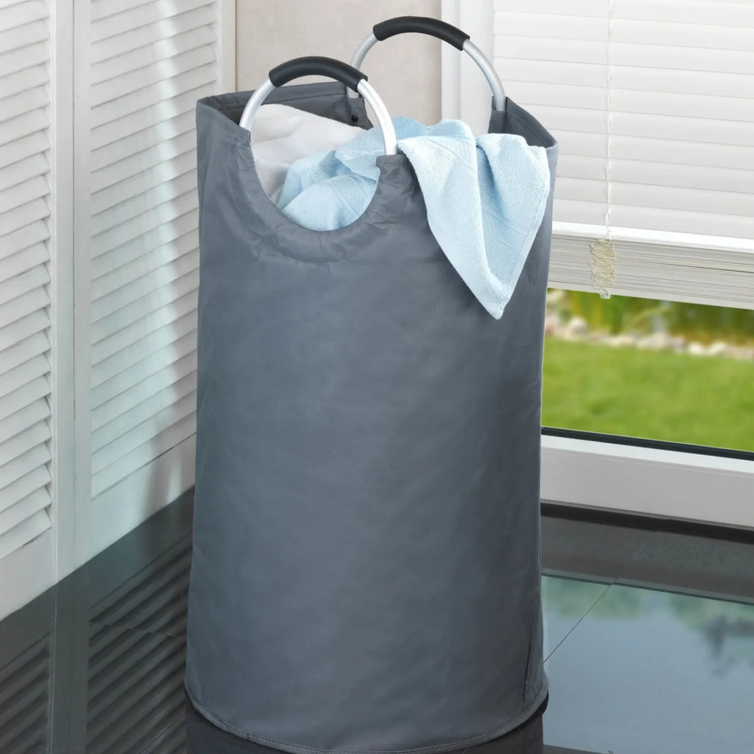 Wäschesammler Jumbo 69 l Anthrazit WENKO