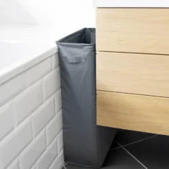 Wäschesammler Slim 46 l Anthrazit WENKO