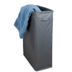 Wäschesammler Slim 46 l Anthrazit WENKO