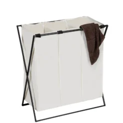 Wäschesammler Trio XL 3-fach Beige WENKO