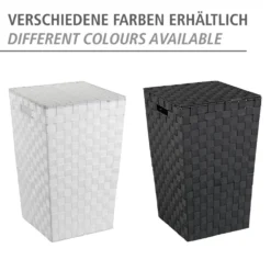 Wäschetruhe Adria Square Schwarz WENKO