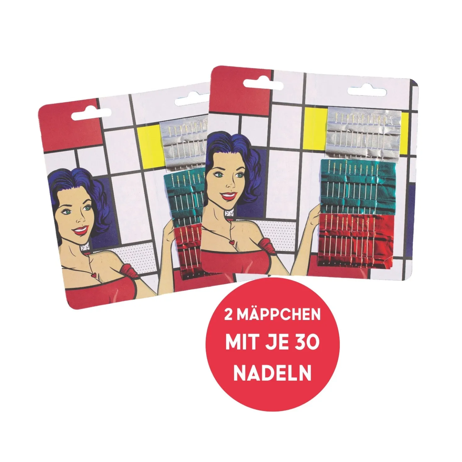 Wundernadel Selbsteinfädelnde Nähnadeln 2x30er-Set