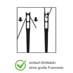 Wundernadel Selbsteinfädelnde Nähnadeln 2x30er-Set