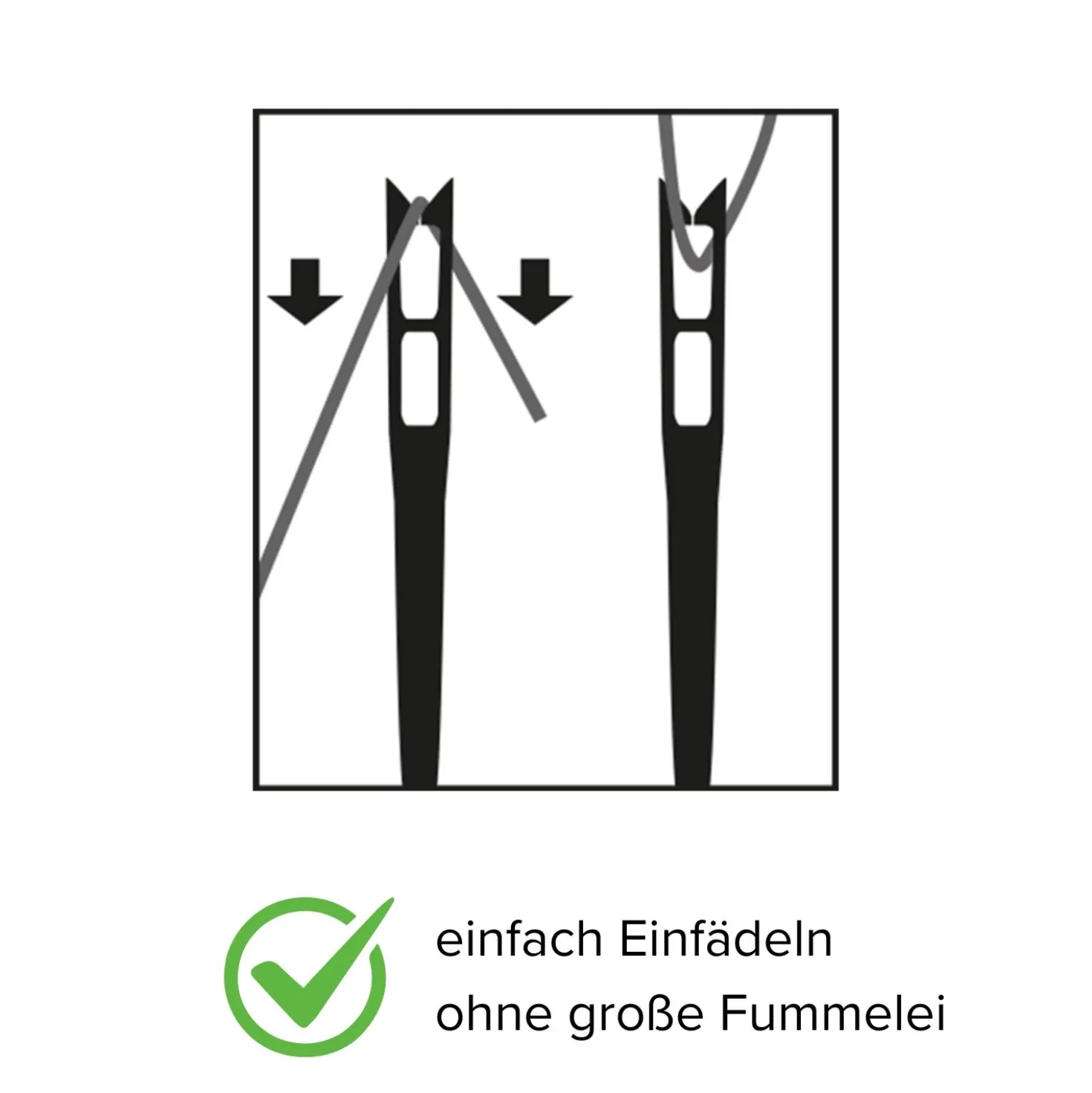 Wundernadel Selbsteinfädelnde Nähnadeln 2x30er-Set