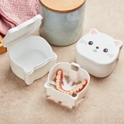 Zahnprothesen-Box "Katze" Java