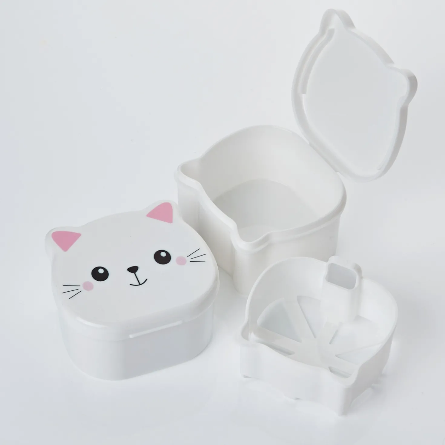 Zahnprothesen-Box "Katze" Java